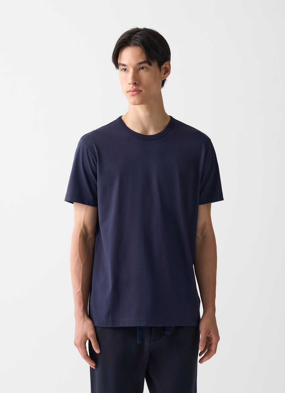 Cotton round-neck T-shirt image number 0