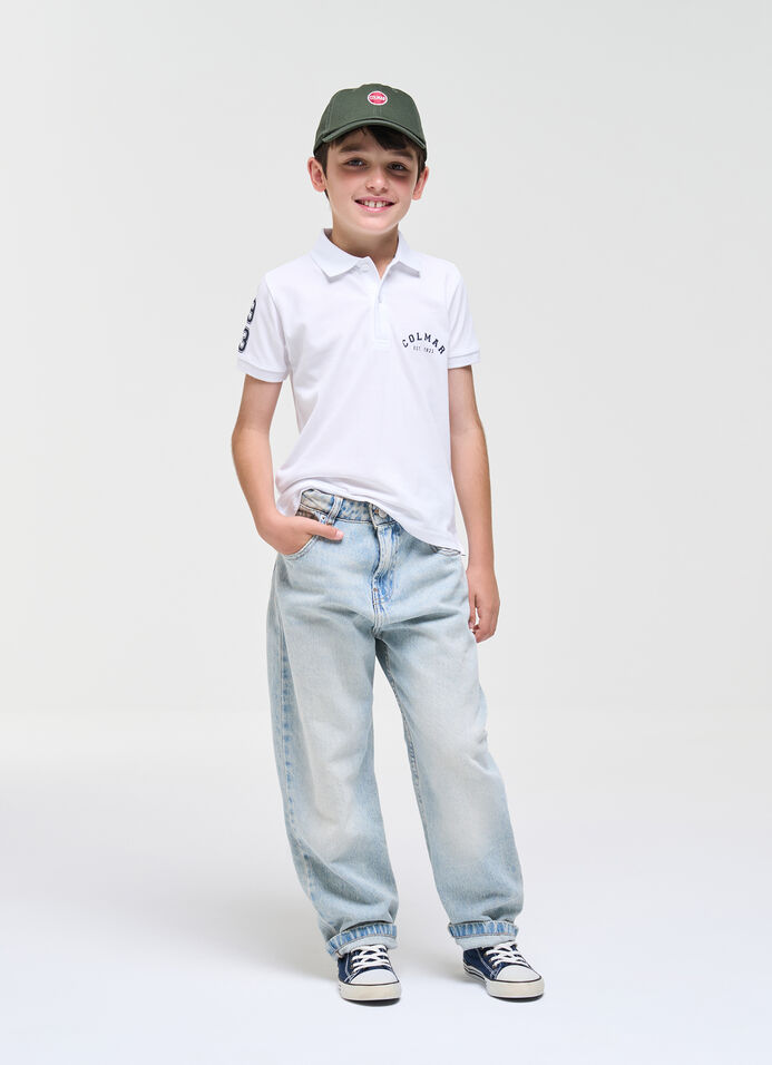 Logoed piqu&eacute; polo shirt