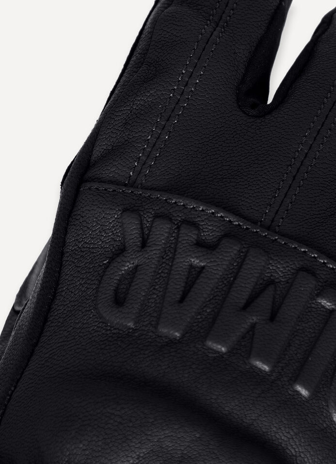 Men's leather ski gloves image number 2