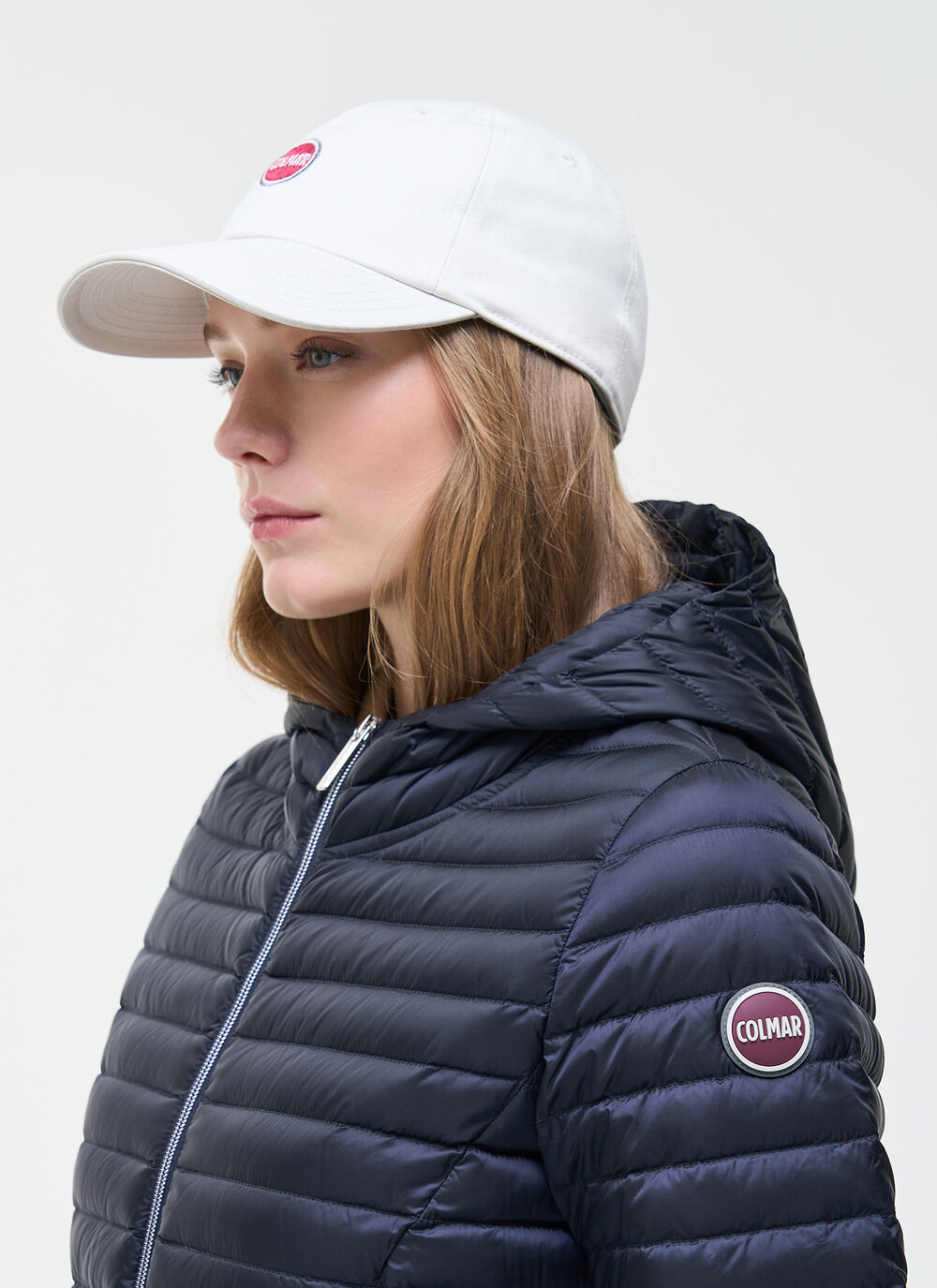 Light down cape with drawstring image number 2