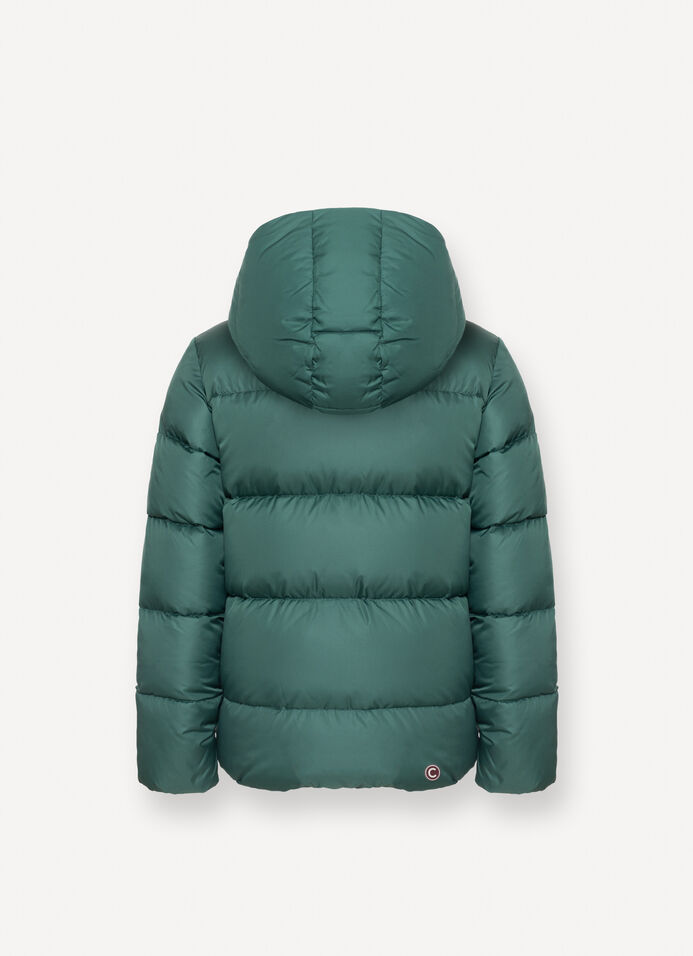 Reversible hooded quilted jacket image number 4
