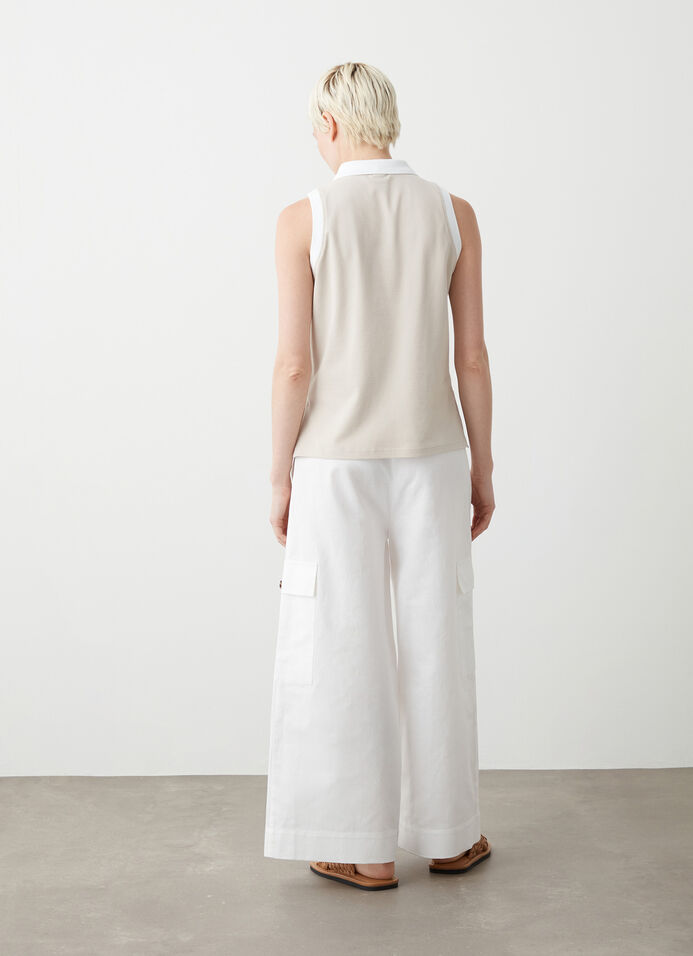 Sleeveless polo-shirt image number 3