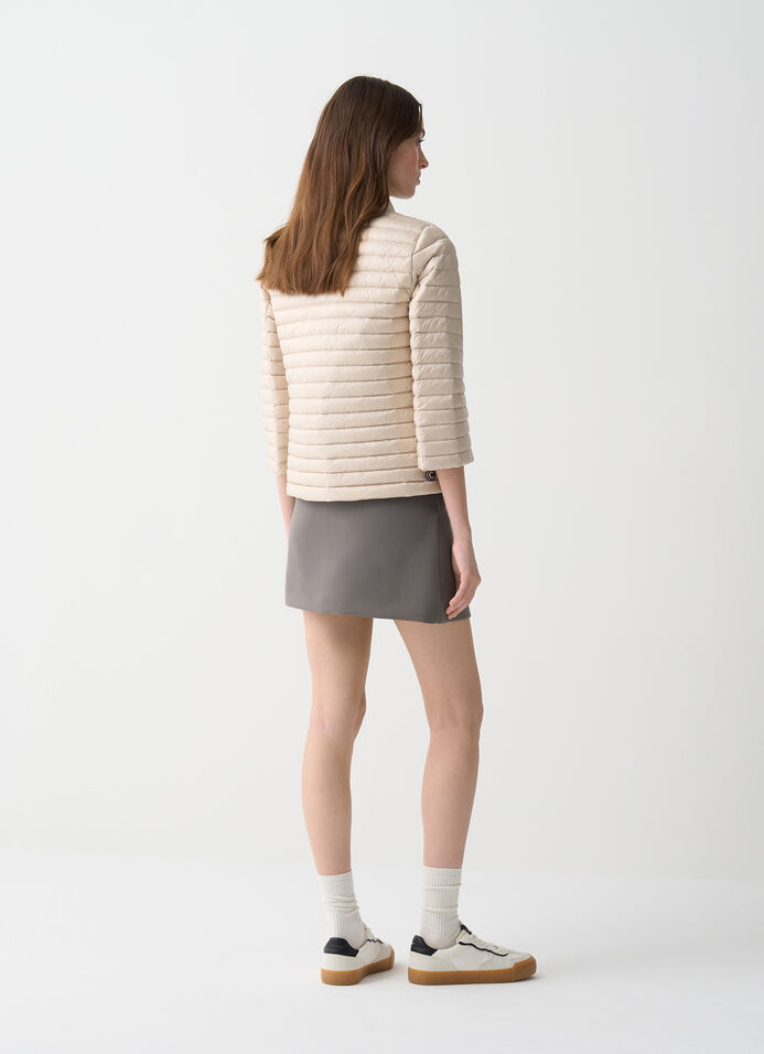 Quilted down-padded cape image number 3