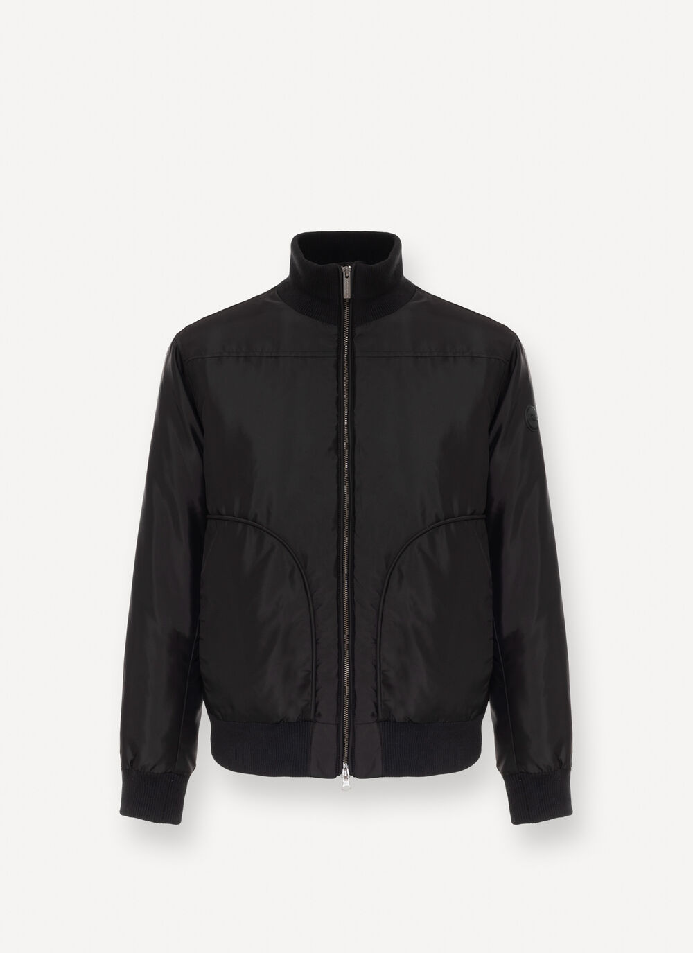 Satin down bomber jacket  image number 4