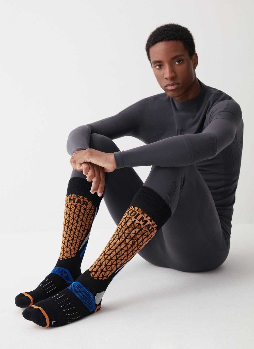Unisex geometric Ski Socks image number 0