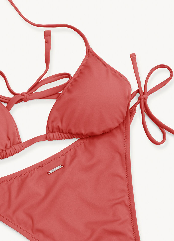 Triangle bikini with ties image number 6