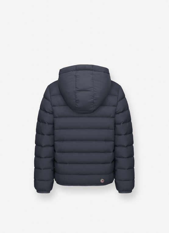 Hooded down jacket