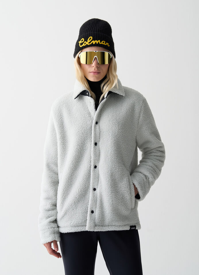 Unisex teddy-effect overshirt image number 1