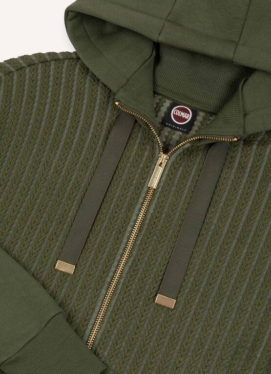 Sudadera de ochos con capucha