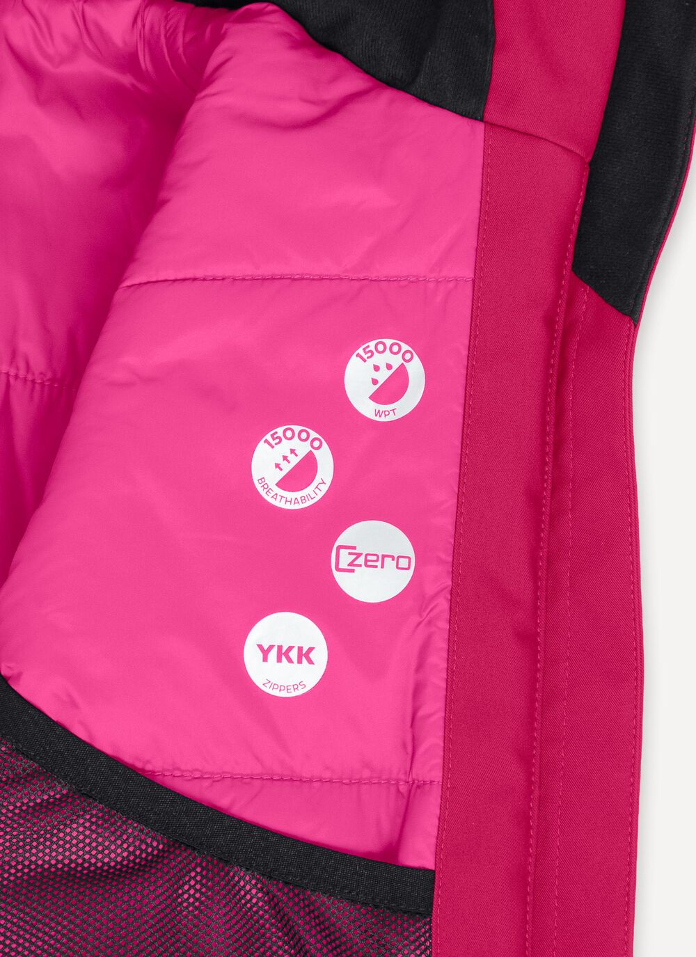 Girl's colour-block ski jacket image number 6