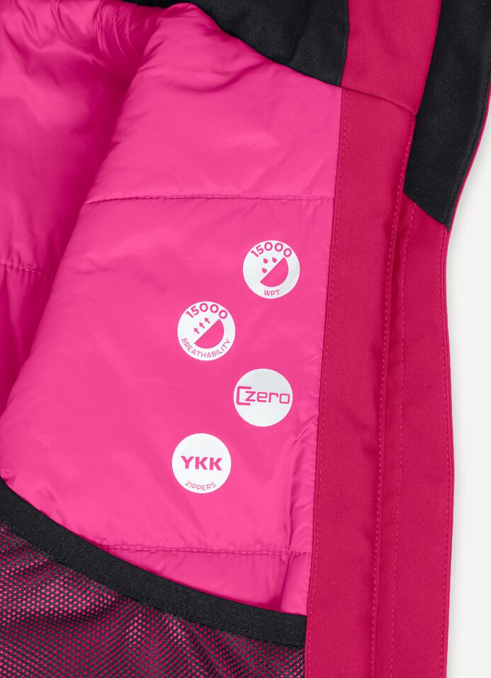 Girl's colour-block ski jacket image number 6