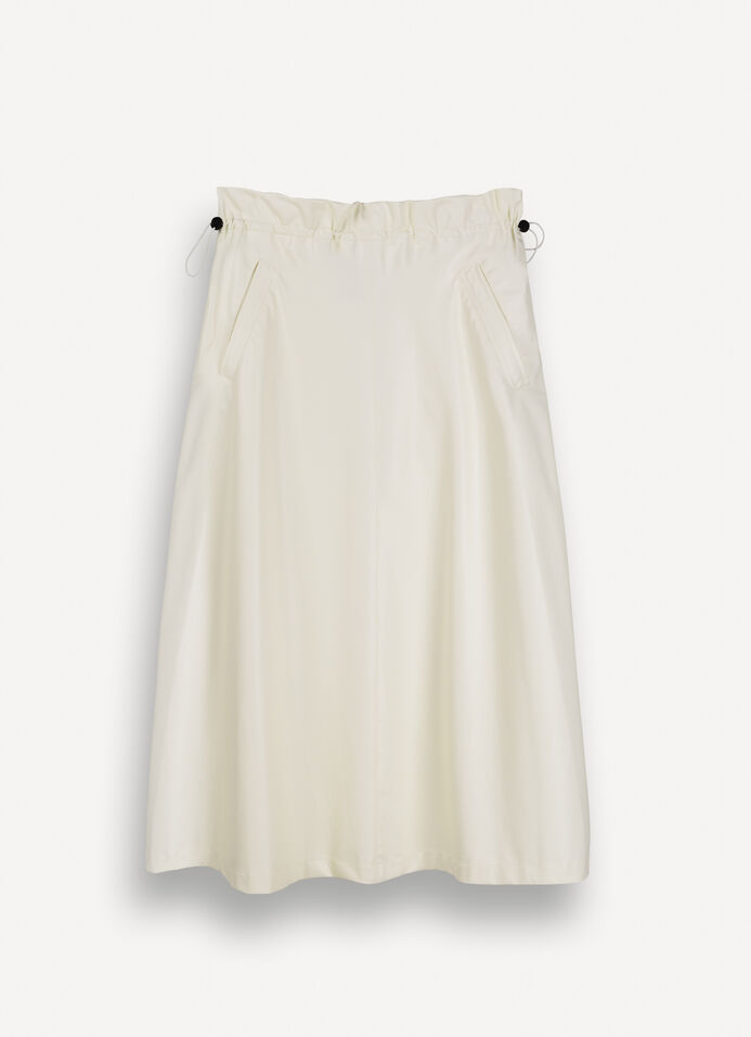 Faux leather midi skirt image number 4