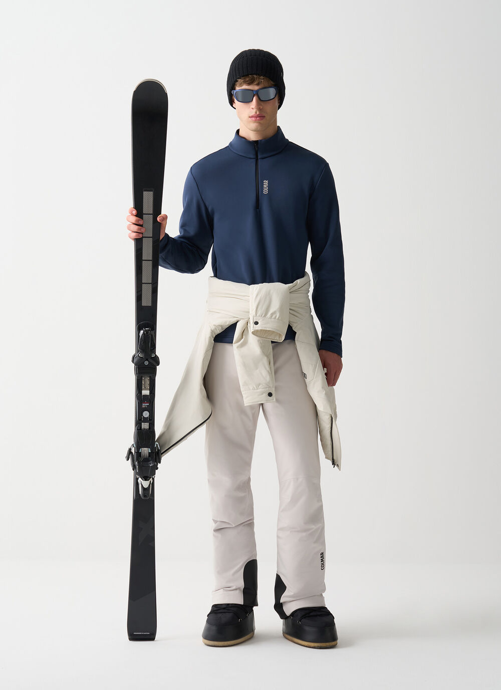 Half-zip stretch ski fleece image number 0