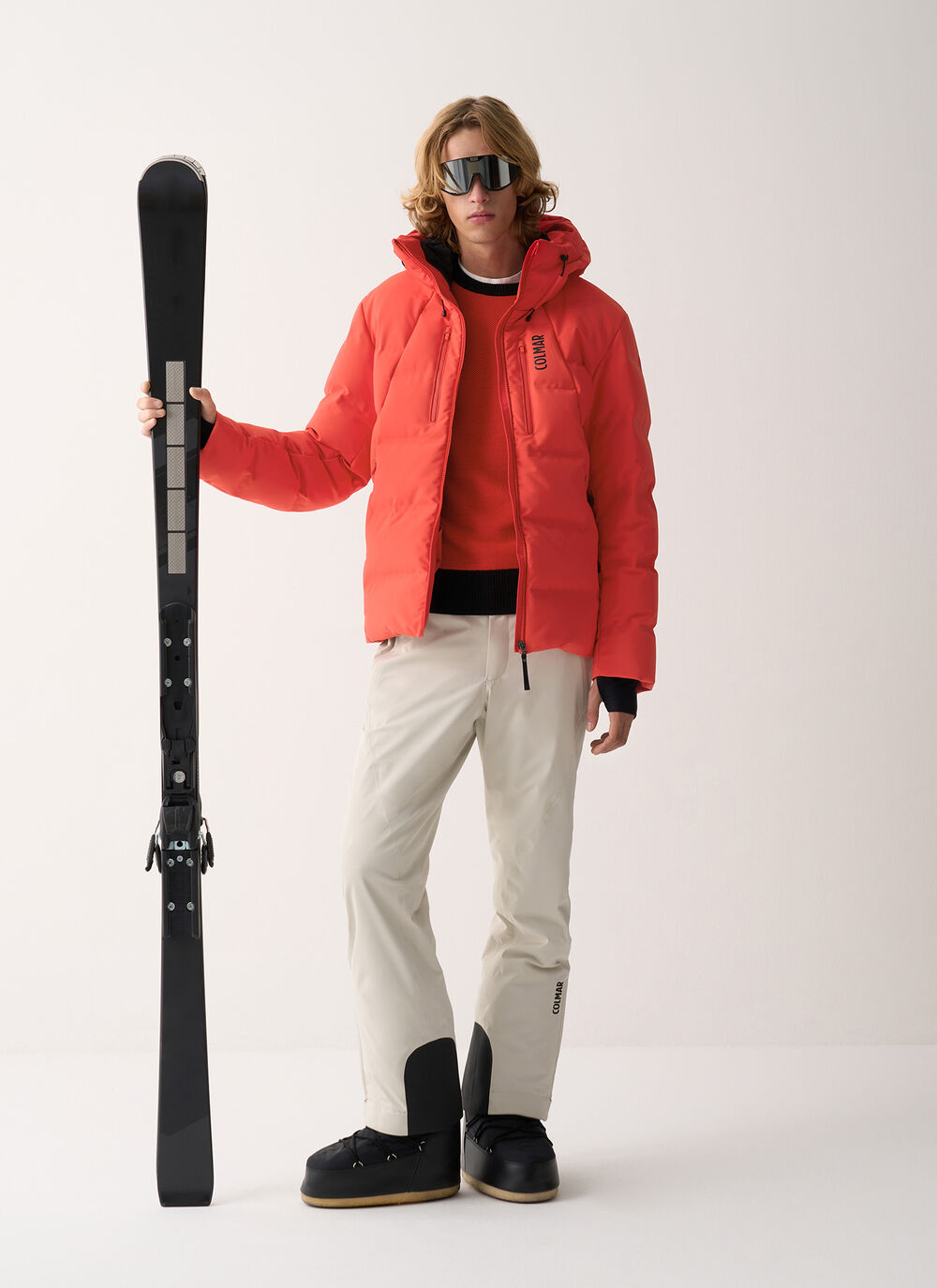 Frost padded ski jacket with seamless neck warmer image number 0