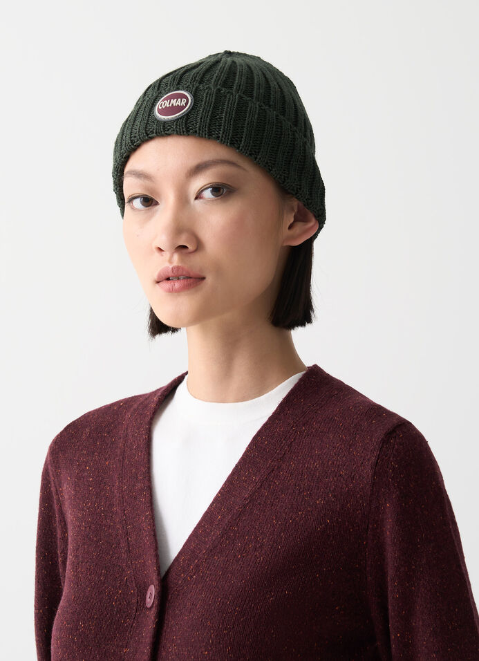 Unisex rib-knit hat with turn-up image number 0