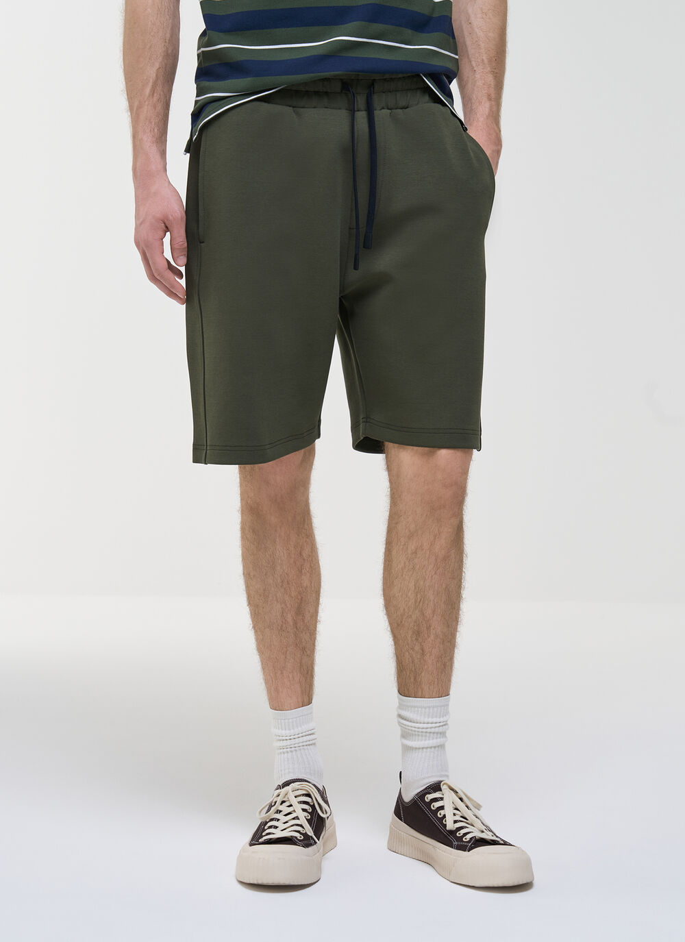 Cotton interlock shorts image number 1