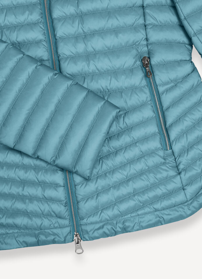 Rounded hem down jacket image number 6