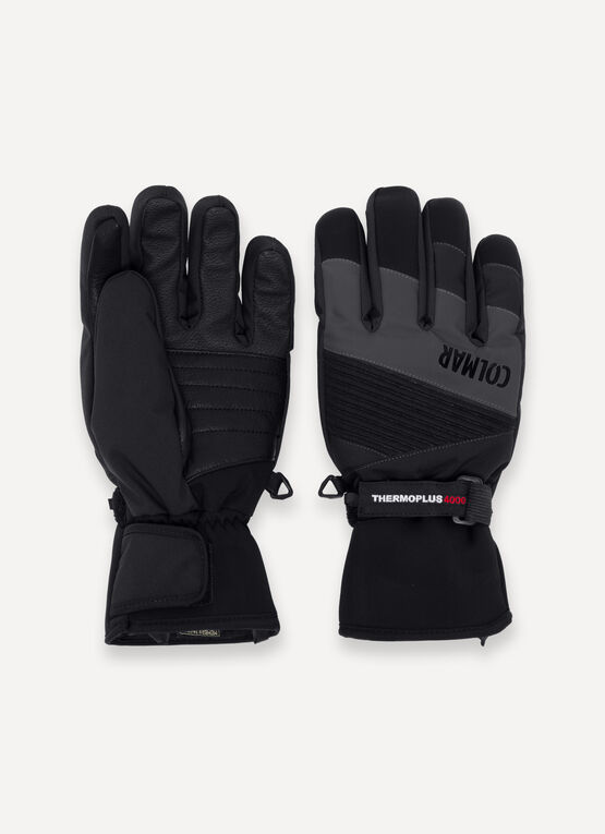 Men's extra-warm adjustable ski gloves