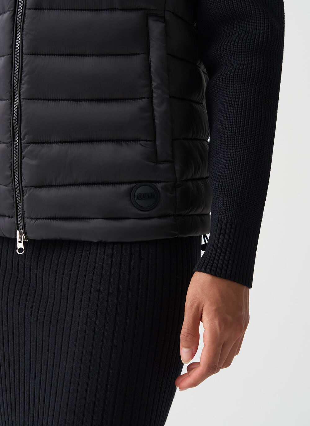 Kapuzenjacke mit Strick&auml;rmeln image number 2