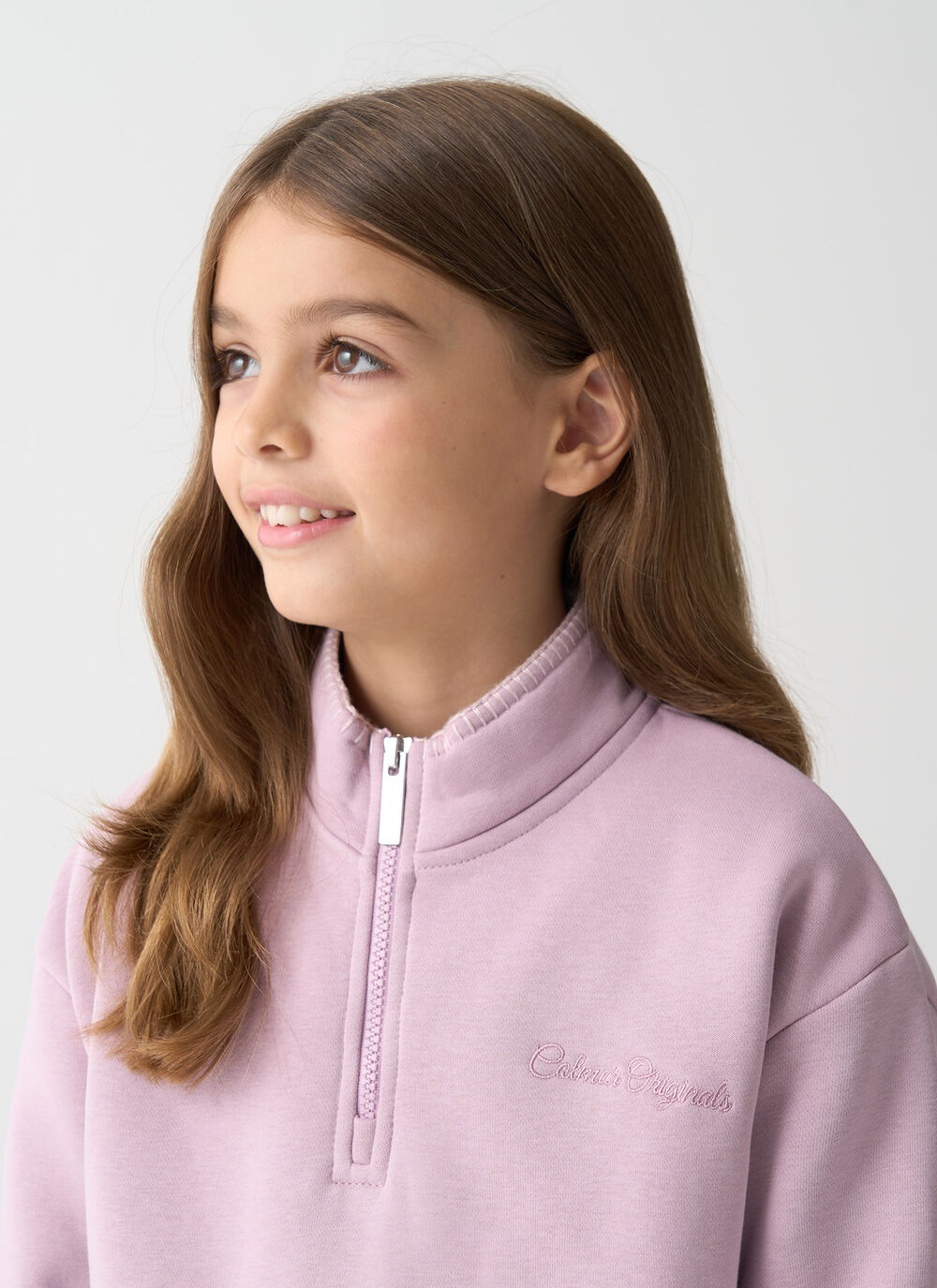 Half-zip sweatshirt with embroidery image number 2