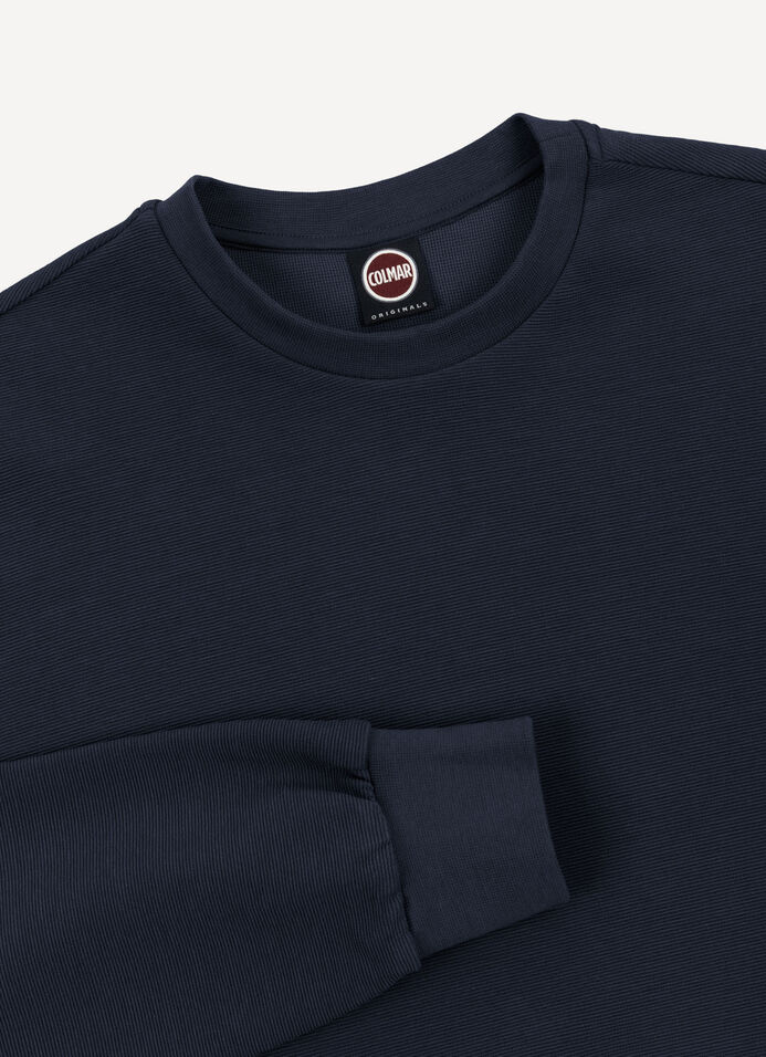 Needlecord crew-neck sweatshirt image number 6