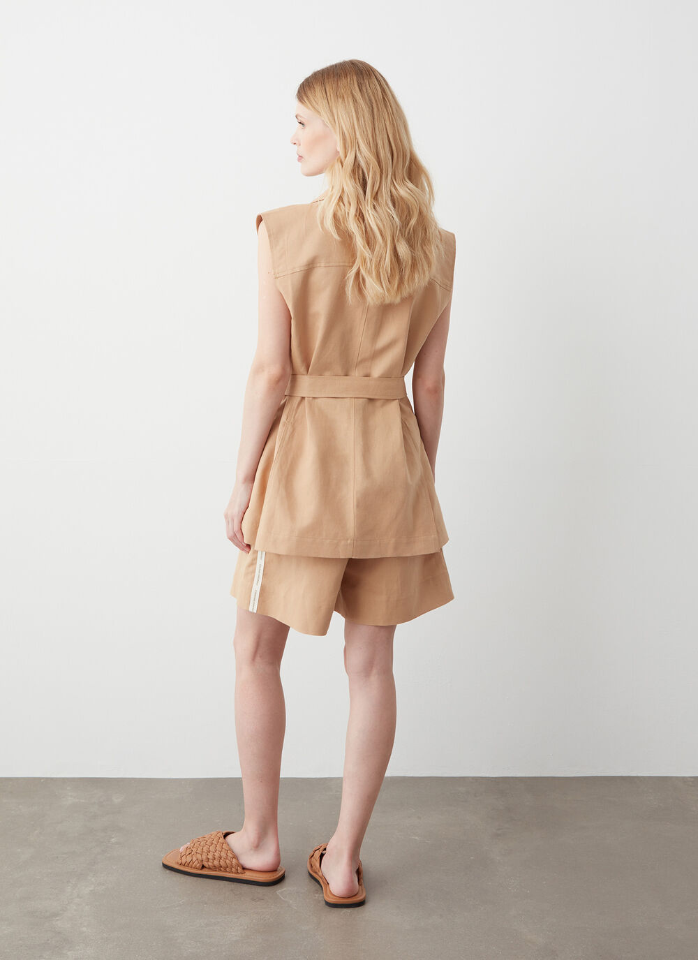 Linen shirt vest image number 3