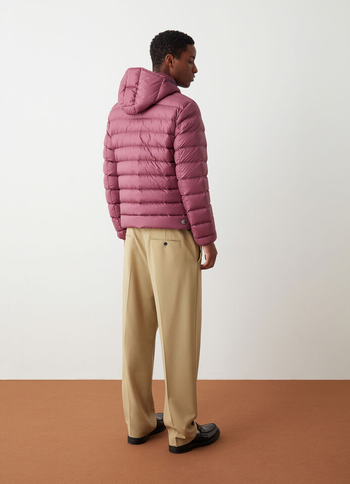 Sporty down jacket with detachable hood image number 3