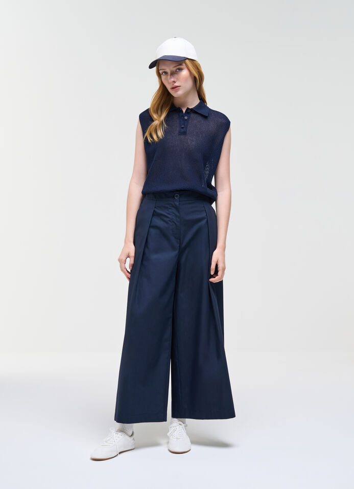 Sleeveless Mesh Polo