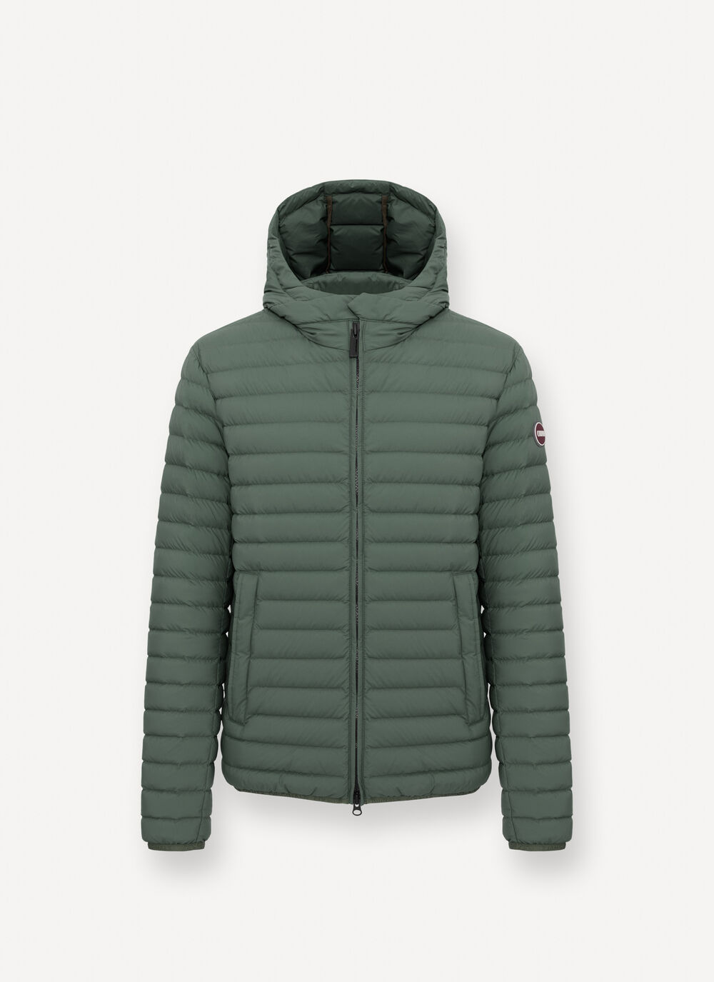 Light down jacket with hood