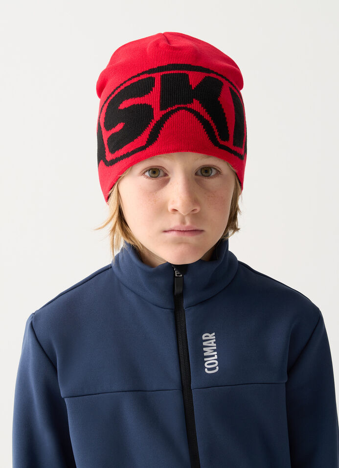 Boy's hat with jacquard print