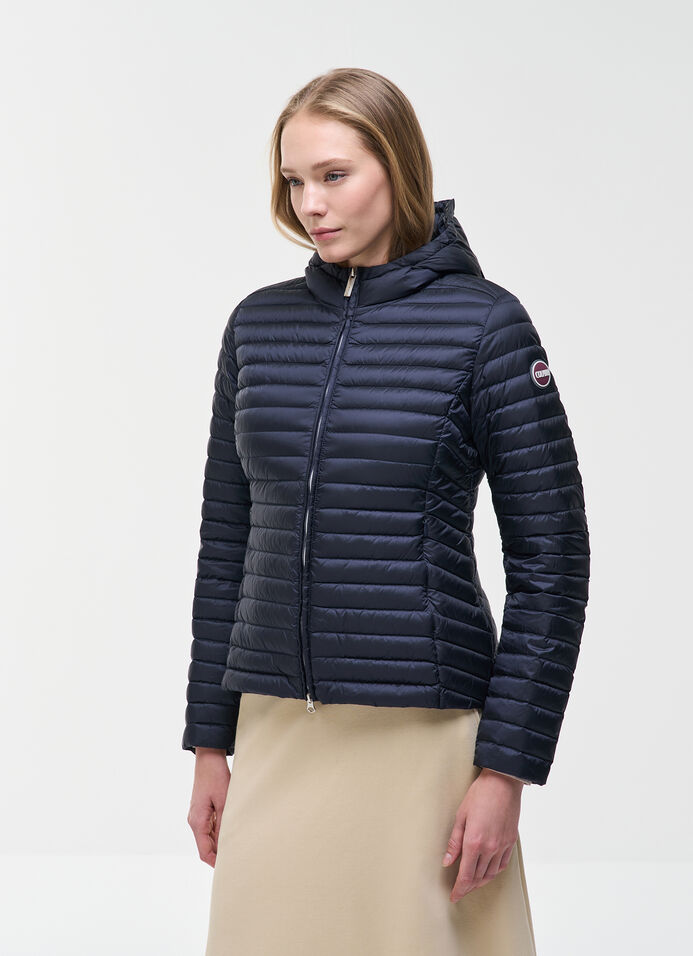 Light down jacket with hood