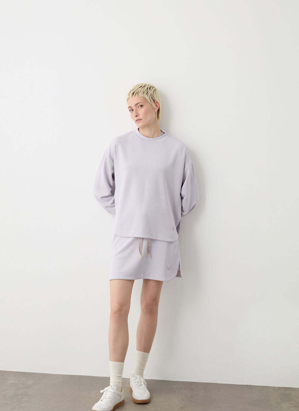Sweatshirt-fabric skirt image number 1