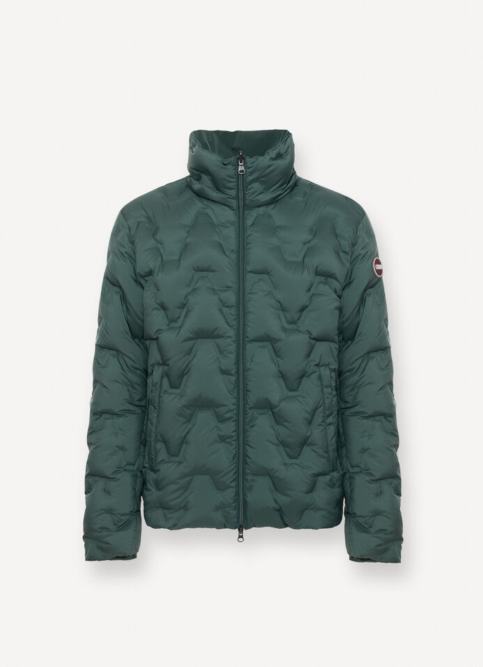 Reversible down jacket with seamless interior image number 6