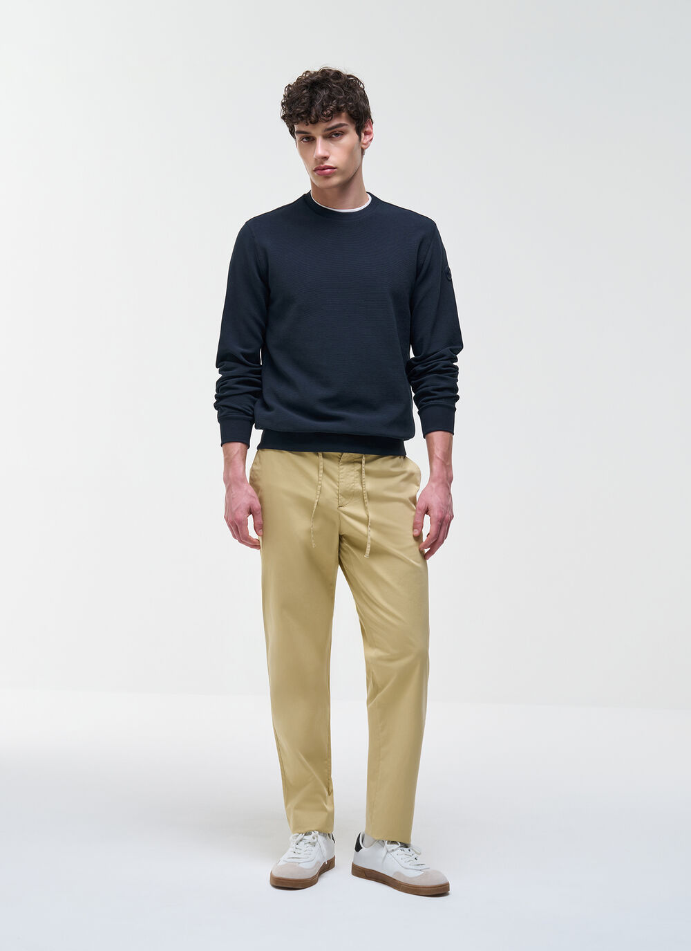 Needlecord crew-neck sweatshirt image number 1