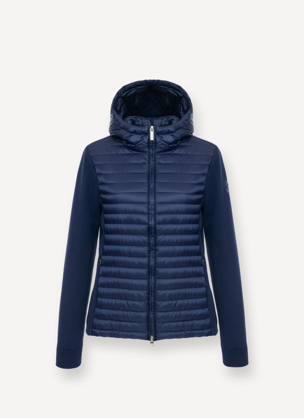 Hybrid padded jacket with hood image number 4