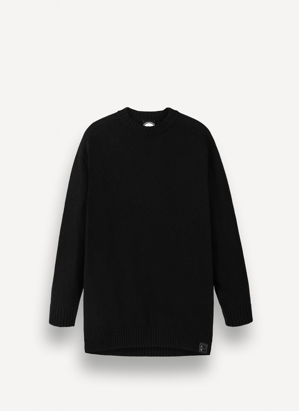  Wool-blend crew-neck maxi-jumper image number 3