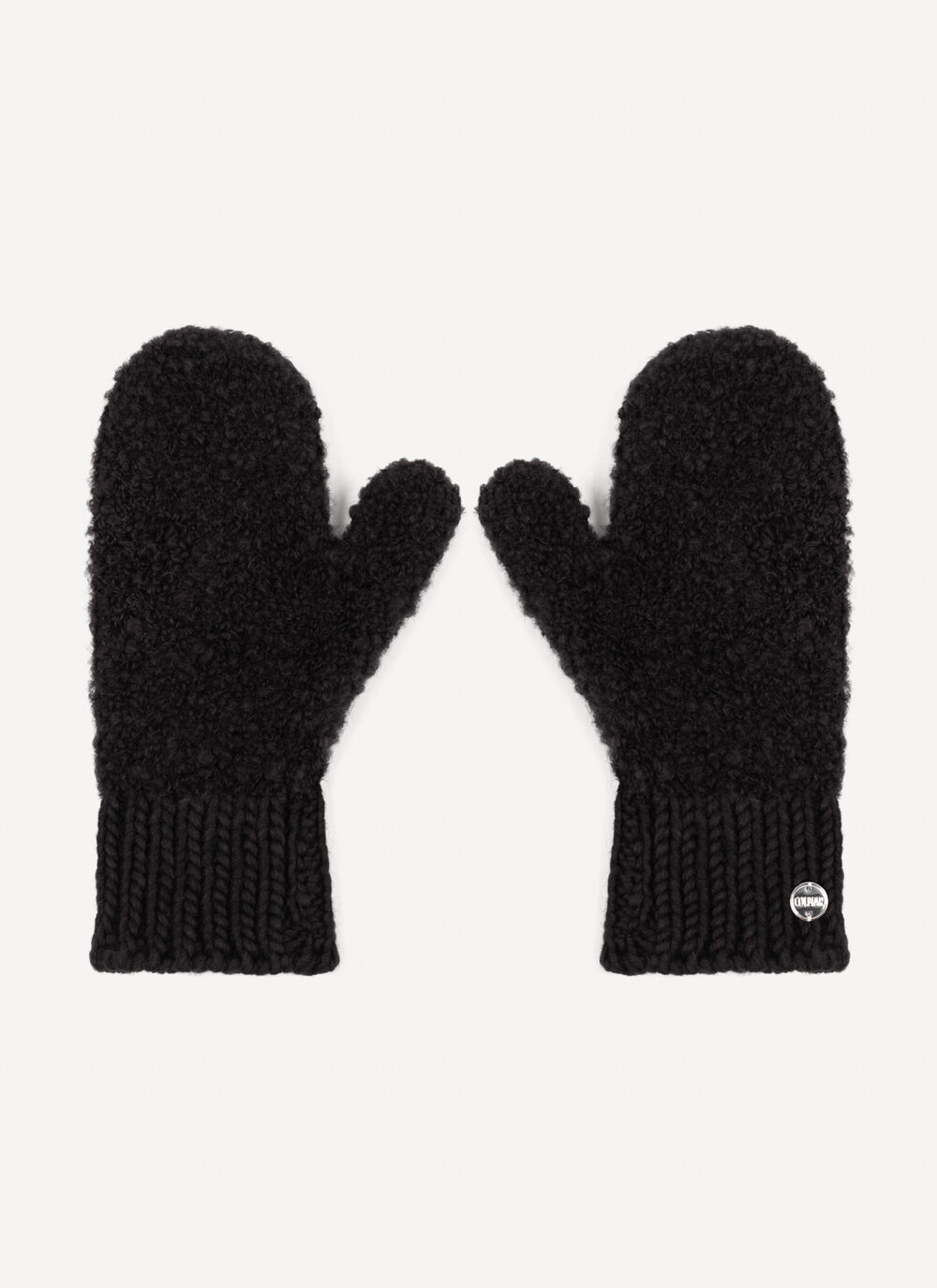 Boucl&eacute; yarn mittens image number 1