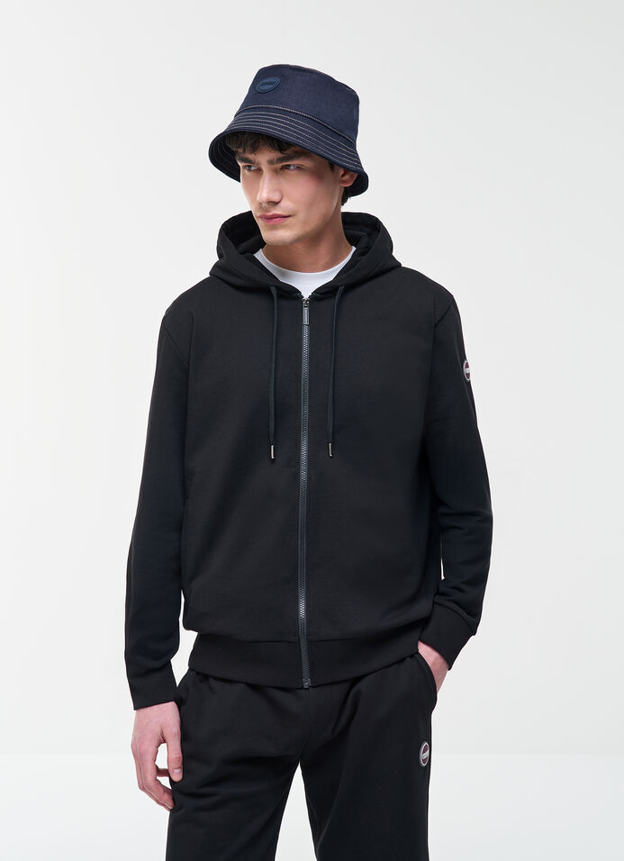 Full-zip hooded sweatshirt