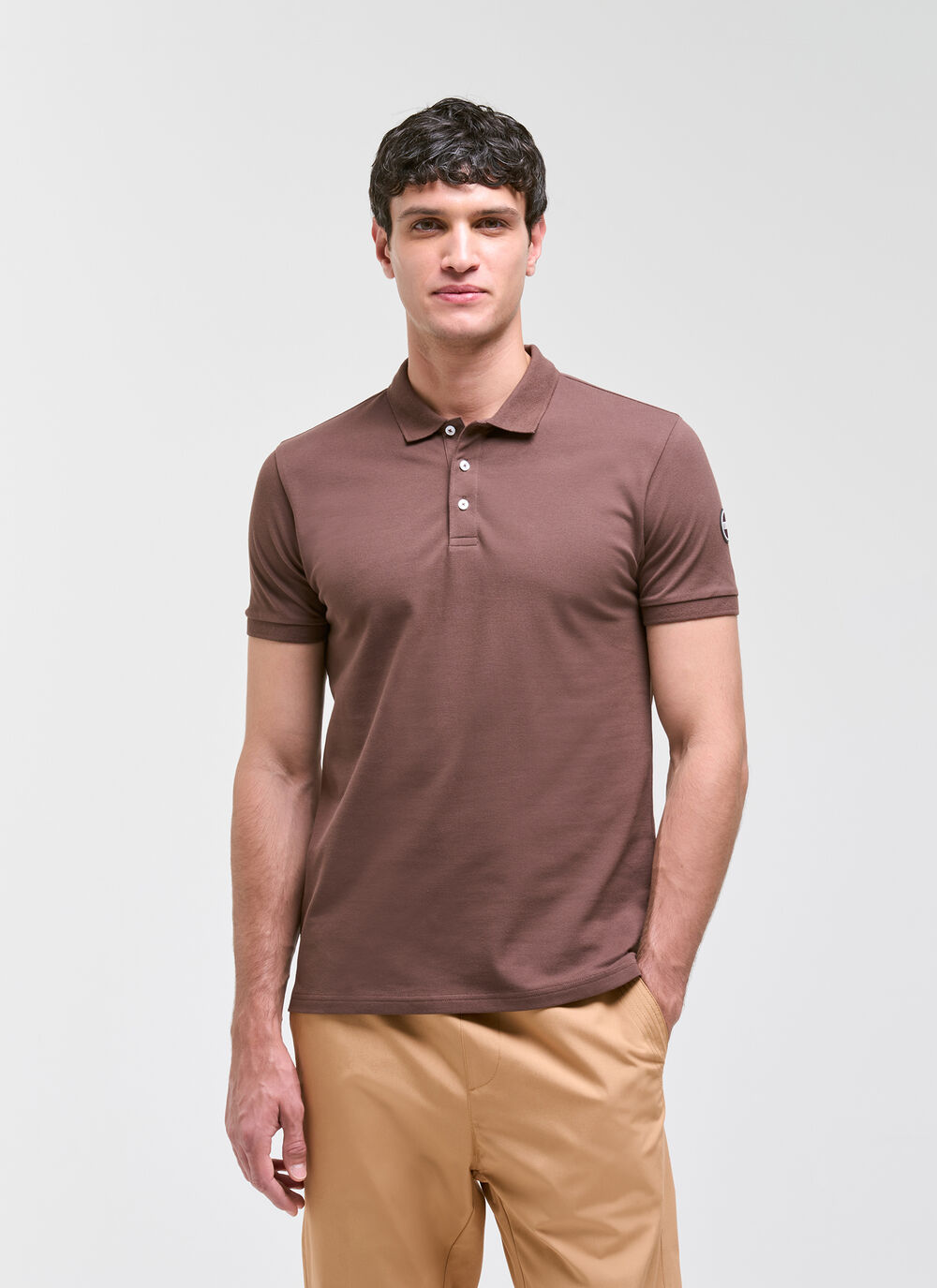 Stretch piqu&eacute; polo shirt image number 0