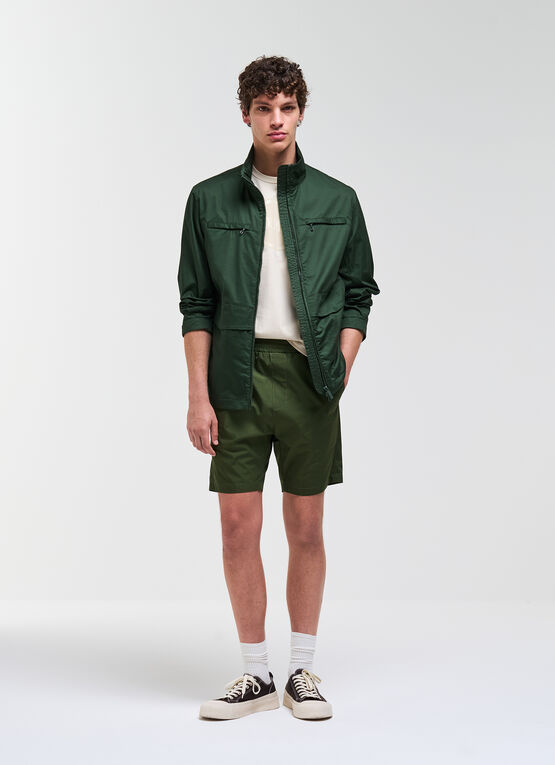 Cotton poplin shorts