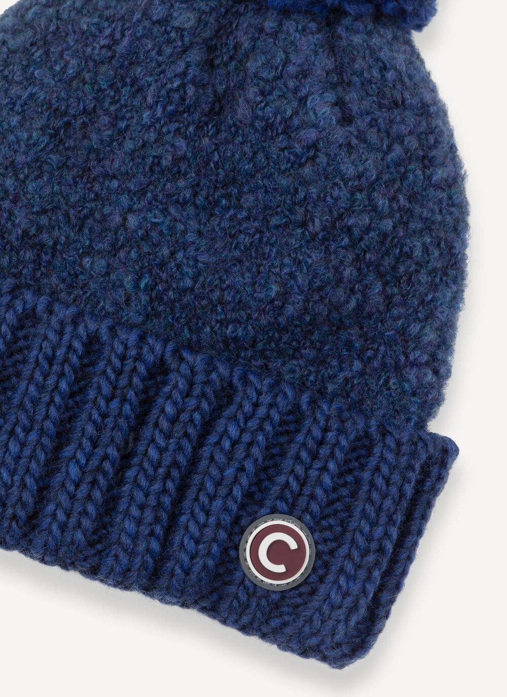 Gorro para mujer boucl&eacute; con pomp&oacute;n image number 3