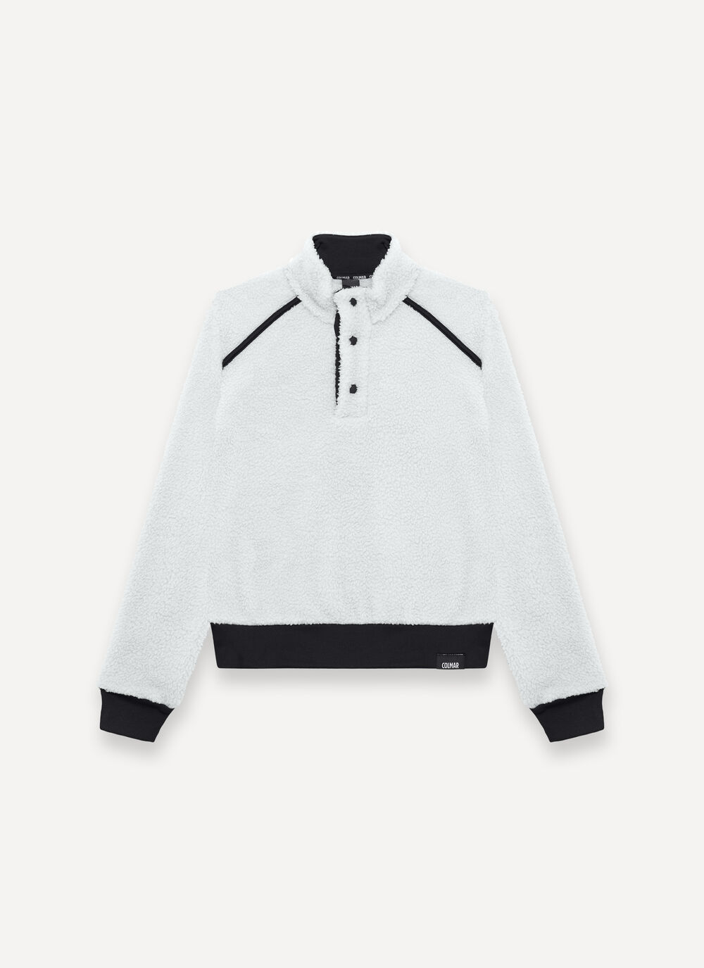 Teddy-effect cropped ski fleece  image number 4