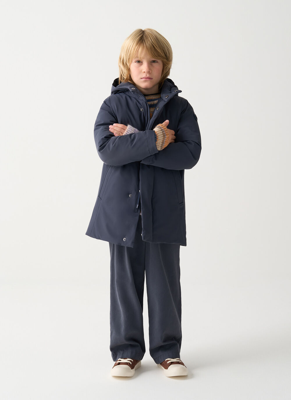 Doudoune imperm&eacute;able avec capuche image number 0