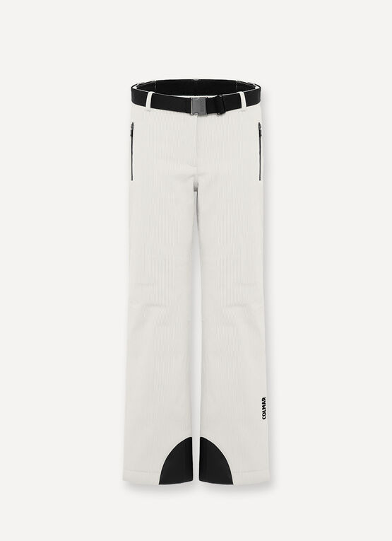 Padded corduroy ski pants