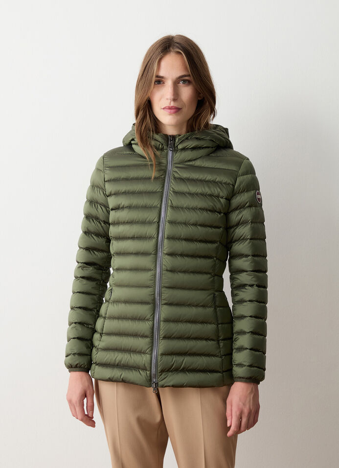 Fitted down jacket with hood image number 2