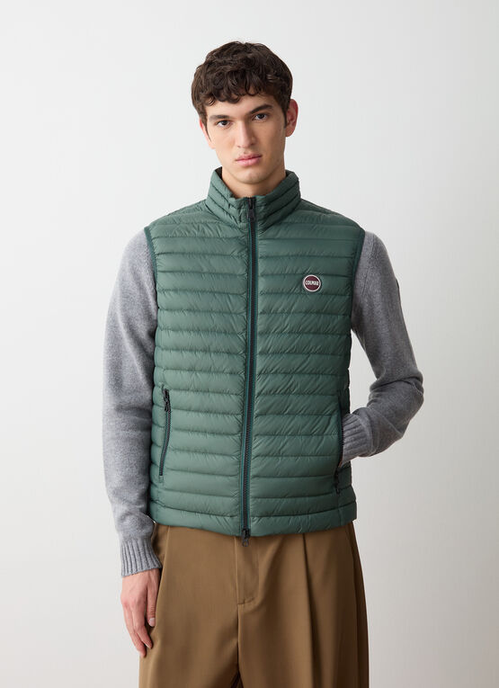 Quilted down vest