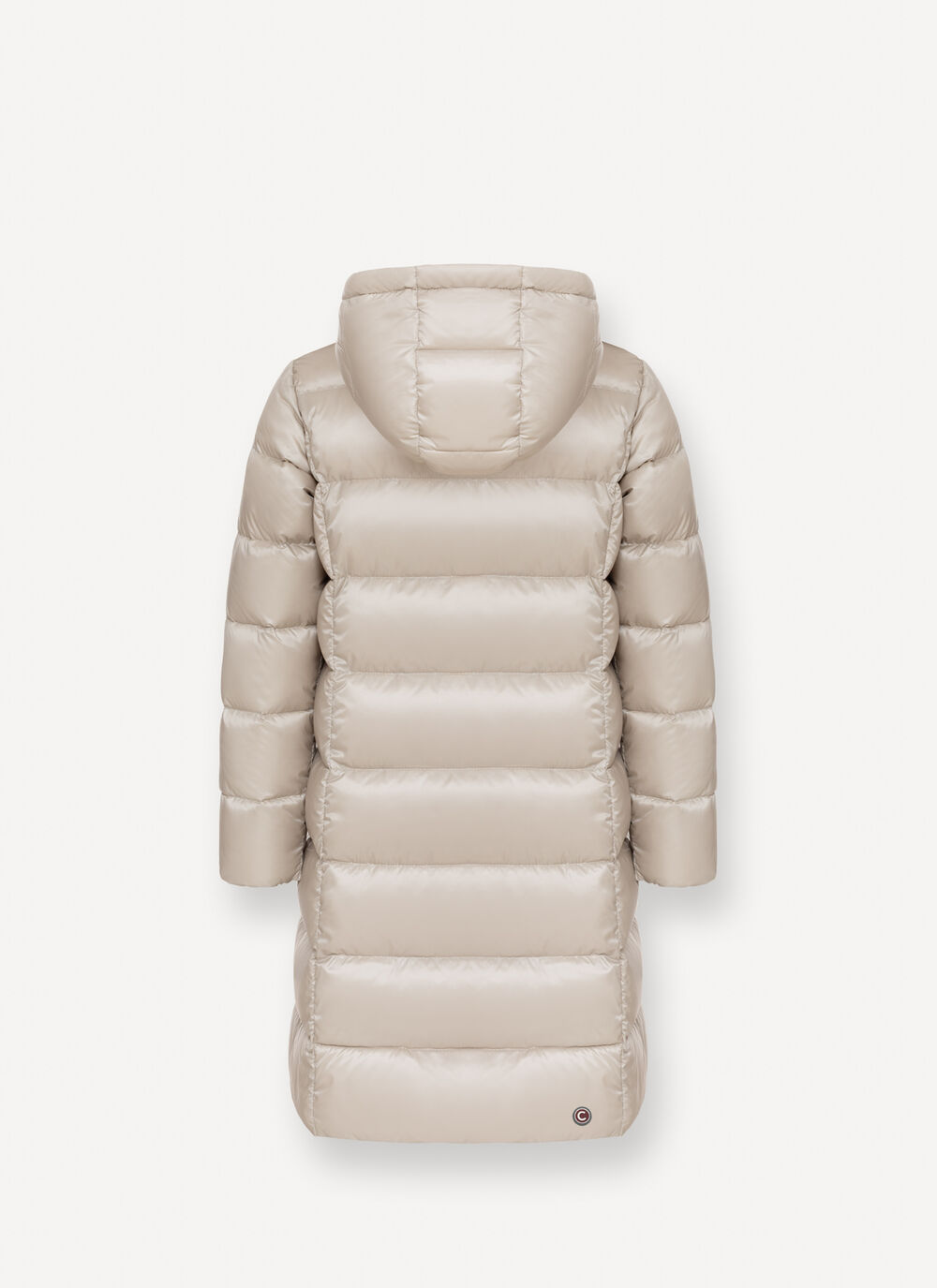 Long down jacket with hood  image number 5