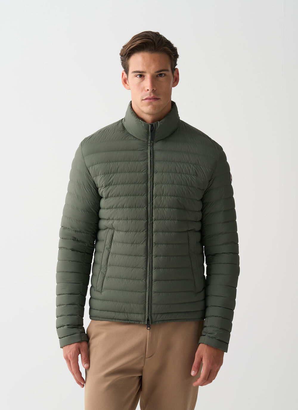 Light down jacket with padded collar  image number 1