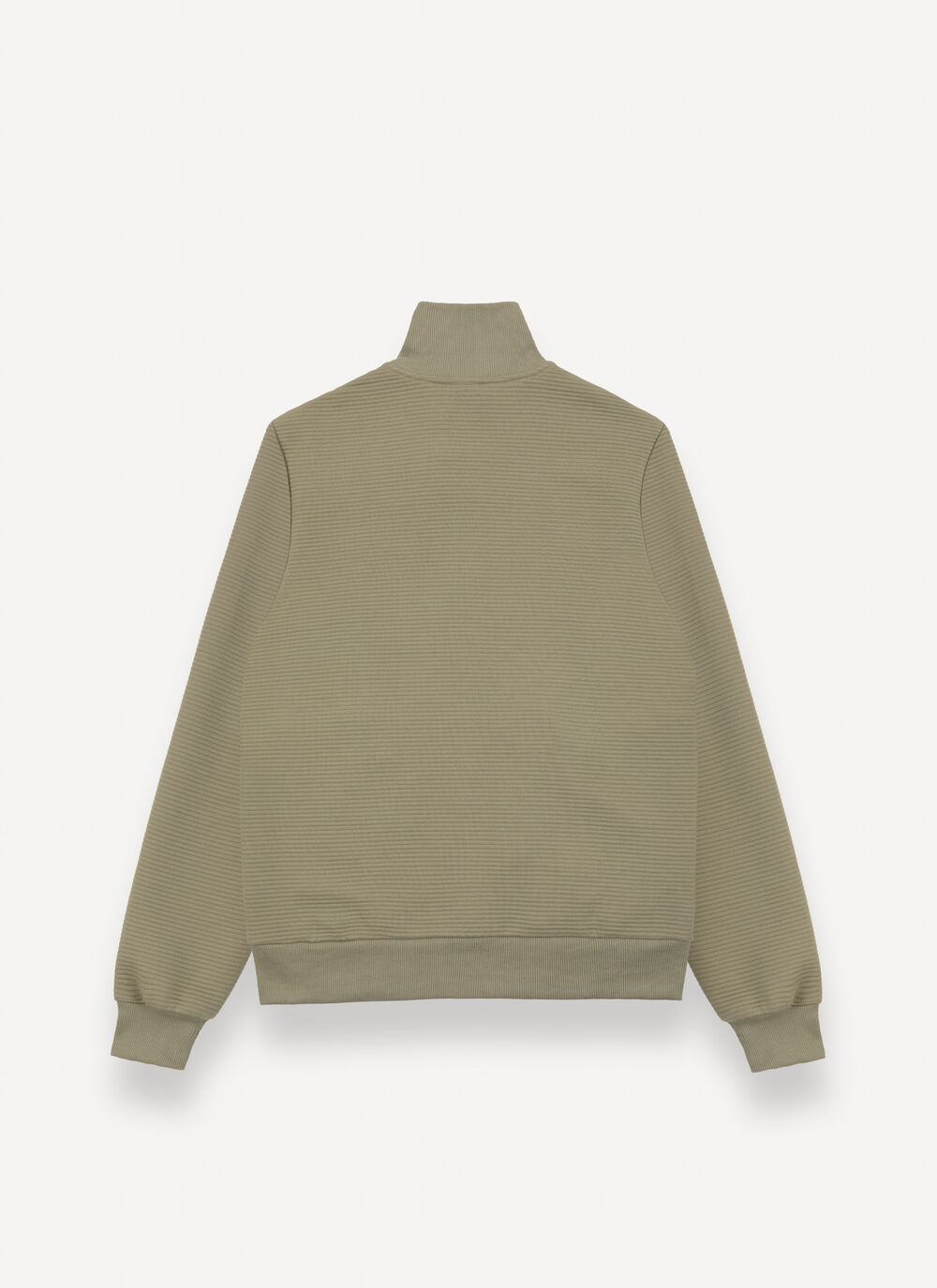 Felpa con zip ottoman millerighe image number 4