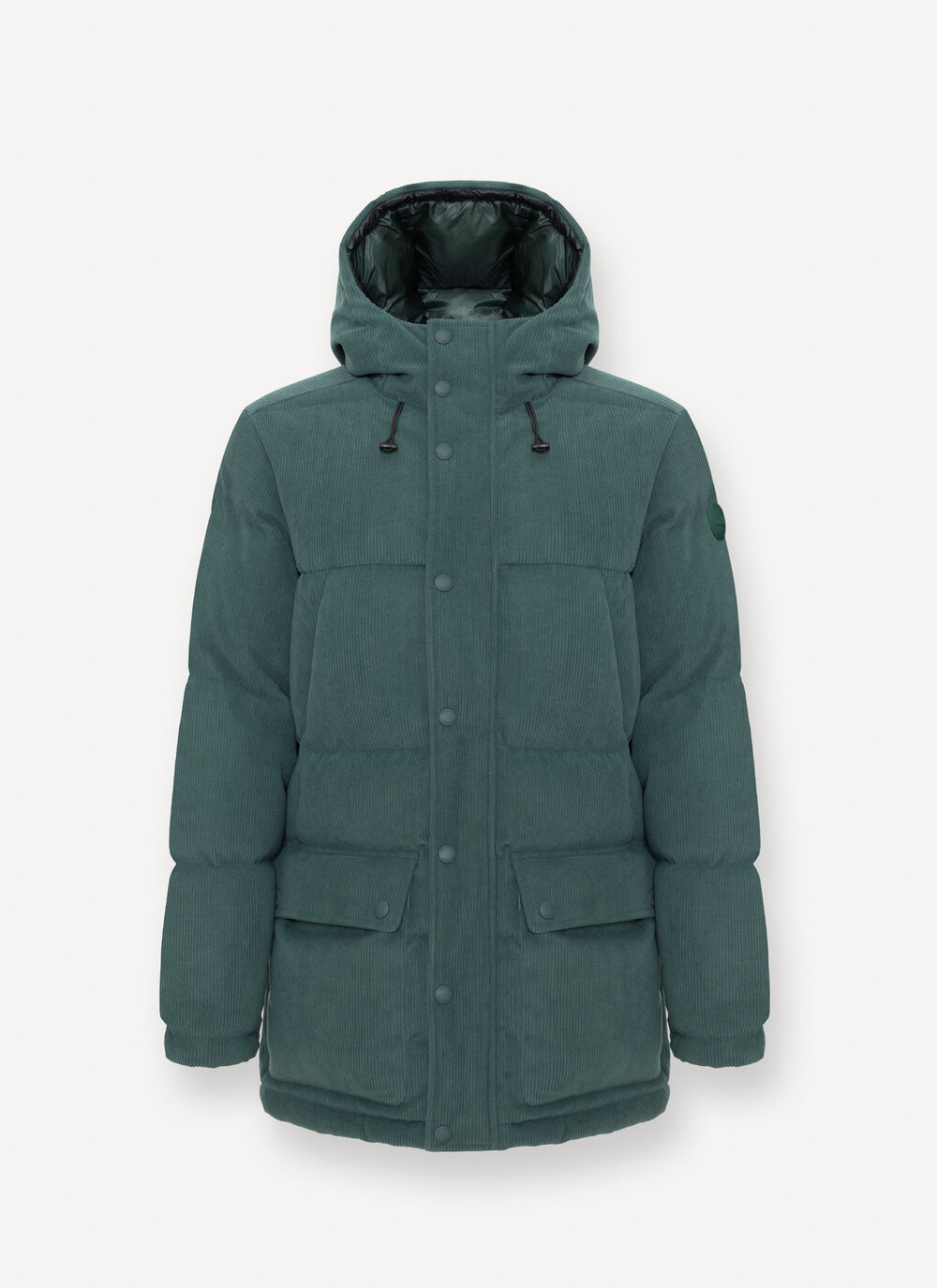 Waterproof corduroy down jacket image number 4